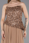 Kupfer Abendkleid Chiffon Lang ABU5486