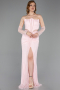 Puder Standesamtkleid Spitze Lang ABU5736