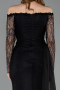 Abendkleid Lang Spitze Schwarz ABU5999