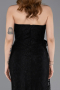 Abendkleid im Meerjungfrau-Stil Lang Spitze Schwarz ABU5975