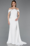 Standesamtkleid Lang Weiß ABU6001