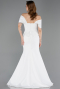 Abendkleid Lang Weiß ABU6002