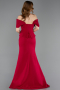 Abendkleid Lang Fuchsie dunkel ABU6002