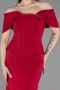 Abendkleid Lang Fuchsie dunkel ABU6002