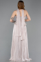 Nerzbraun Abendkleid Chiffon Lang ABU5786
