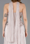 Nerzbraun Abendkleid Chiffon Lang ABU5786