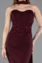 Partykleid Midi Kirschrot ABK2593
