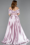 Puder Abendkleid Perlenbesetzt Lang ABU5400