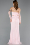 Puder Standesamtkleid Spitze Lang ABU5736