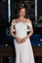 Standesamtkleid Lang Weiß ABU6001