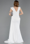Standesamtkleid Lang Weiß ABU6001