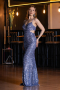 Abschlusskleid Lang Indigo ABU5980