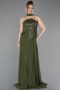 Abendkleid Lang Chiffon Khaki ABU6011