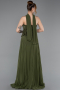 Abendkleid Lang Chiffon Khaki ABU6011