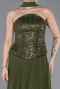 Abendkleid Lang Chiffon Khaki ABU6011