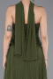 Abendkleid Lang Chiffon Khaki ABU6011