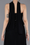 Abendkleid Lang Chiffon Schwarz ABU6011