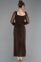 Braun Partykleid Midi ABK2387