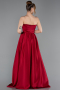 Weinrot Abschlusskleid Satin Lang ABU5105