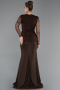 Abendkleid Lang Spitze Braun ABU6014