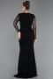 Abendkleid Lang Spitze Schwarz ABU6014