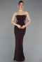 Abendkleid Lang Braun ABU6020
