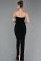 Abendkleid Lang Schwarz ABU6020