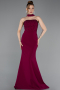Abendkleid Lang Pflaume ABU6017