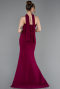 Abendkleid Lang Pflaume ABU6017