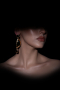 Ohrschmuck Schwarz-Gold DF1046