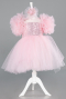 Abendkleid für Kinder Kurz Puder ABK2572