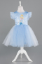 Abendkleid für Kinder Kurz Blau ABK2576
