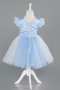 Abendkleid für Kinder Kurz Blau ABK2576
