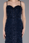 Standesamtkleid Lang Spitze Marineblau ABU6040