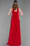Abschlusskleid Lang Chiffon Rot ABU6042
