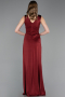 Abschlusskleid Lang Weinrot ABU6043