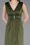 Abschlusskleid Lang Khaki ABU6043