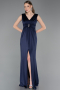 Abschlusskleid Lang Marineblau ABU6043
