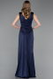 Abschlusskleid Lang Marineblau ABU6043