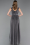 Abschlusskleid Lang Anthrazit ABU6045