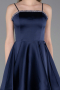 Partykleid Kurz Satin Marineblau ABK2603