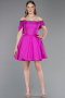 Partykleid Kurz Fuchsie ABK2604