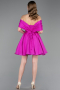Partykleid Kurz Fuchsie ABK2604