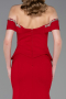 Rot Abendkleid İm Meerjungfrau-Stil Lang ABU5755