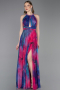 Abendkleid Lang Fuchsie ABU6048