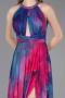 Abendkleid Lang Fuchsie ABU6048