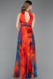 Abendkleid Lang Orange ABU6048