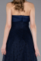 Marineblau Abendkleid Spitze Midi ABK2538