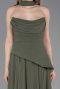 Khaki Abschlusskleid Chiffon Lang ABU5763