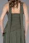 Khaki Abschlusskleid Chiffon Lang ABU5763